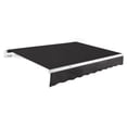 thumbnail image 1 of Awntech 16 Ft Maui Manual Heavy Duty Patio Retractable Awning (192in x 9.25in x 120in), Black, 1 of 9