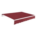 thumbnail image 1 of Awntech 16 Ft Maui Manual Heavy Duty Patio Retractable Awning (192in x 9.25in x 120in), Burgundy, 1 of 9