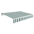 thumbnail image 1 of Awntech 20 Ft Maui Right Motorized Heavy Duty Patio Retractable Awning (240in x 9.25in x 120in), Forest/White Stripe, 1 of 7
