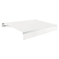 thumbnail image 1 of Awntech 12 Ft Maui Right Motorized Heavy Duty Patio Retractable Awning (144in x 9.25in x 120in), White, 1 of 7
