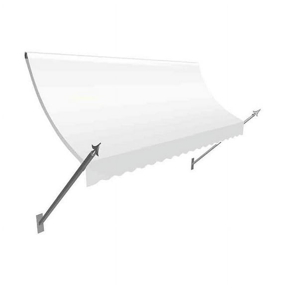 Awntech NO21-US-6W 6.38 ft. New Orleans Spear Awning, Off White - 31 x 16 in.