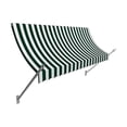 thumbnail image 1 of Awntech NO21-US-7FW 7.38 ft. New Orleans Awning, Forest Green & White - 31 x 16 in., 1 of 1