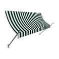 thumbnail image 1 of Awntech NO21-US-8FW 8.38 ft. New Orleans Awning, Forest Green & White - 31 x 16 in., 1 of 1