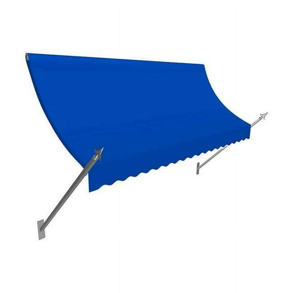 Awntech NO32-US-7BB 7.38 ft. New Orleans Awning, Bright Blue - 44 x 24 in.
