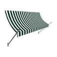 thumbnail image 1 of Awntech NO43-US-4FW 4.38 ft. New Orleans Awning, Forest Green & White - 56 x 32 in., 1 of 1
