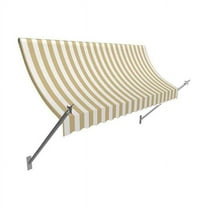 Awntech NO43-US-5LW 5.38 ft. New Orleans Awning, Linen & White - 56 x 32 in.