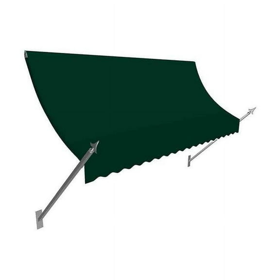 Awntech NO43-US-8F 8.38 ft. New Orleans Awning, Forest Green - 56 x 32 in.