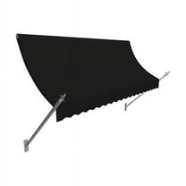 Awntech NO43-US-8K 8.38 ft. New Orleans Awning, Black - 56 x 32 in.
