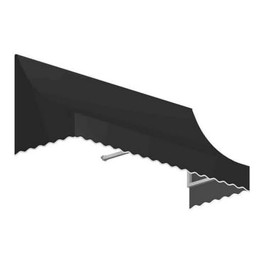 Awntech NT22-US-4K 4.38 ft. Nantucket Window & Entry Awning, Black - 31 x 24 in.