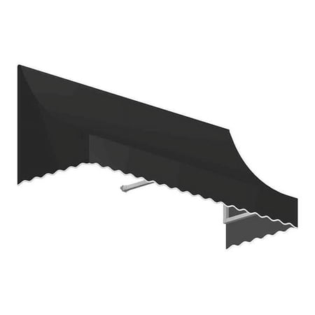 Awntech NT22-US-7K 7.38 ft. Nantucket Window & Entry Awning, Black - 31 x 24 in.
