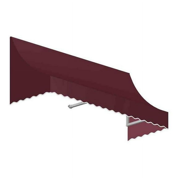 Awntech NT33-US-5B 5.38 ft. Nantucket Window & Entry Awning, Burgundy - 44 x 36 in.