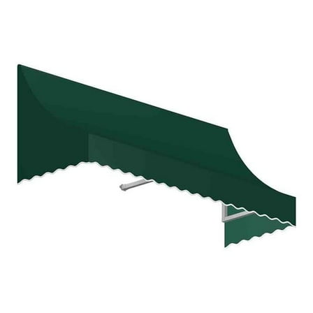 Awntech NT33-US-5F 5.38 ft. Nantucket Window & Entry Awning, Forest Green - 44 x 36 in.