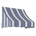 thumbnail image 1 of Awntech 4.38 Ft Nantucket Curved Slope Fixed Awning Canopy (52.5in x 31in x 24in), Navy/Gray/White Multi, 1 of 2