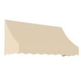 thumbnail image 1 of Awntech 6.38 Ft Nantucket Curved Slope Fixed Awning Canopy (76.5in x 44in x 36in), Tan, 1 of 3