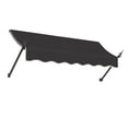 thumbnail image 1 of Awntech 6.38 Ft New Orleans Fixed Awning Canopy with Spear Arms (76.5in x 24in x 16in), Black, 1 of 2