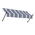 thumbnail image 1 of Awntech 5.38 Ft New Orleans Fixed Awning Canopy with Spear Arms (64.5in x 24in x 16in), Navy/Gray/White Multi, 1 of 2