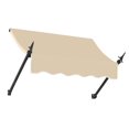 thumbnail image 1 of Awntech 3.38 Ft New Orleans Fixed Awning Canopy with Spear Arms (40.5in x 24in x 16in), Tan, 1 of 3