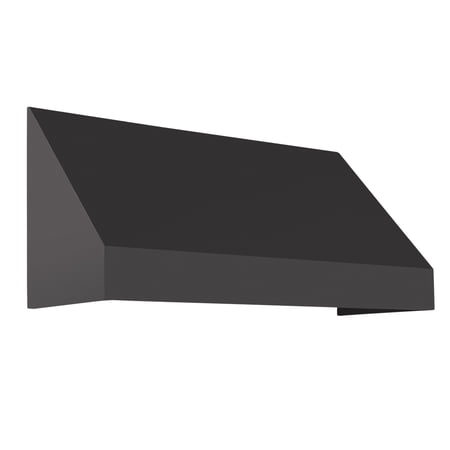 Awntech 5.38 Ft New Yorker Fixed Awning Canopy with Rigid Valance (64.5in x 16in x 30in), Black