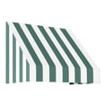thumbnail image 1 of Awntech 3.38 Ft New Yorker Fixed Awning Canopy with Rigid Valance (40.5in x 18in x 36in), Forest/White Stripe, 1 of 4