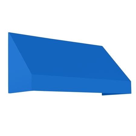 Awntech 8.38 Ft New Yorker Fixed Awning Canopy with Rigid Valance (100.5in x 16in x 30in), Bright Blue