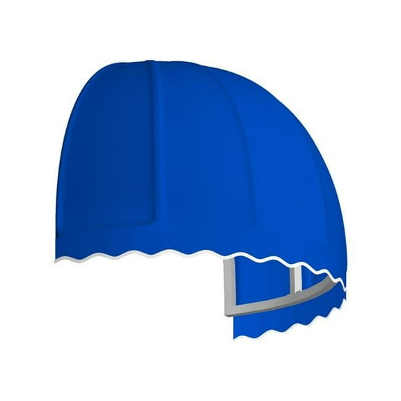 Awntech RB5-US-BB 5.38 ft. Bostonian Window & Entry Awning, Bright Blue - 39.25 x 32.25 in.