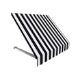 thumbnail image 1 of Awntech RR22-US-5KW 5.38 ft. Dallas Retro Window & Entry Awning, Black & White - 31 x 24 in., 1 of 1