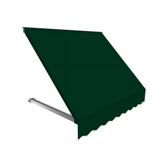 Awntech RR22-US-8F 8.38 ft. Dallas Retro Window & Entry Awning, Forest Green - 31 x 24 in.