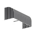 thumbnail image 1 of Awntech RS22-US-6KW 6.38 ft. Savannah Window & Entry Awning, Black & White - 31 x 24 in., 1 of 1