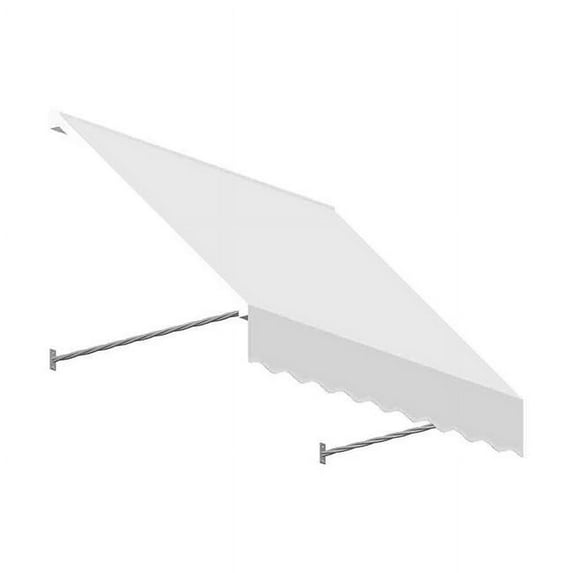 Awntech SANT22-US-5W 5.38 ft. Santa Fe Twisted Rope Arm Window & Entry Awning, Off White - 31 x 24 in.