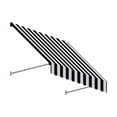 thumbnail image 1 of Awntech SANT32-US-8KW 8.38 ft. Santa Fe Twisted Rope Arm Window & Entry Awning, Black & White - 44 x 24 in., 1 of 1