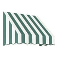 thumbnail image 1 of Awntech 3.38 Ft San Francisco Closed-Sided Fixed Awning Canopy (40.5in x 16in x 30in), Forest/White Stripe, 1 of 4