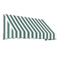 thumbnail image 1 of Awntech 5.38 Ft San Francisco Closed-Sided Fixed Awning Canopy (64.5in x 16in x 30in), Forest/White Stripe, 1 of 3