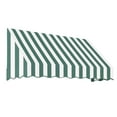 thumbnail image 1 of Awntech 6.38 Ft San Francisco Closed-Sided Fixed Awning Canopy (76.5in x 31in x 24in), Forest/White Stripe, 1 of 3