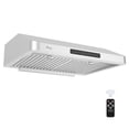 thumbnail image 1 of Awoco 30" Stainless Steel Under Cabinet 7" Range Hood with Gesture Control, 7" Round Top Vent, 1 of 8