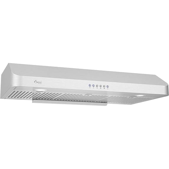 Awoco 42" Super Slim Under Cabinet 6-Electronic Buttons Stainless Steel Range Hood