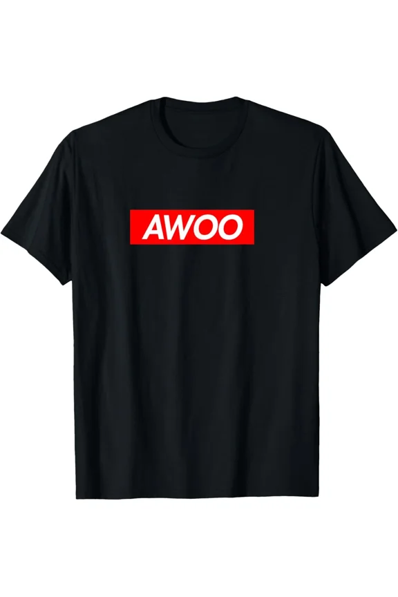 Awoo Funny Furry Designer Humor Inspired Fun Unisex T-Shirt H49650, up to size 5XL