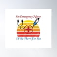 thumbnail image 1 of Awsome Nurse, I'M Emergency Nurse I'Ll Be There For You Gift For Rn Lpn Poster Wall Art, Modern Wall Decor, 24x36 UNFRAMED, 1 of 3
