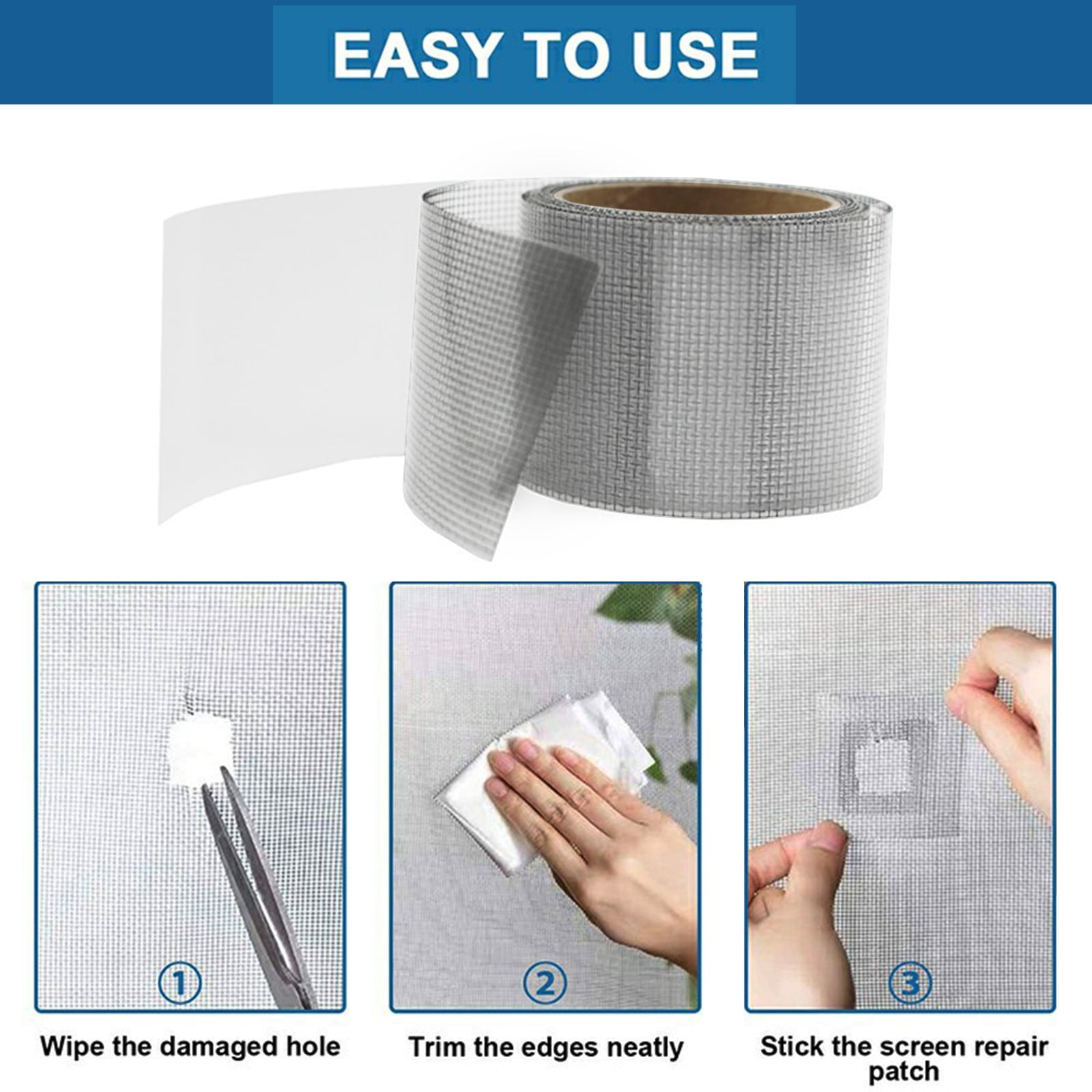 Awuniuwa1Pc Anti-Insect Fly Door Window Mosquito Screen Net Repair Tape ...