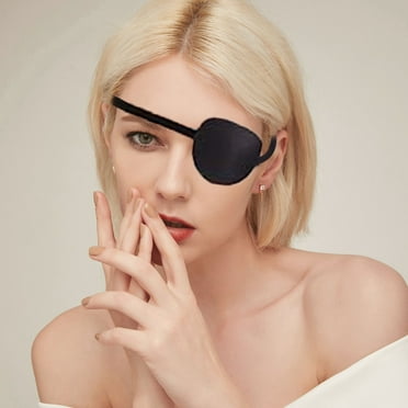 Awwp 1X Eye Mask 2024 New Eyepatch 1Pcs Reusable 3D Adjustable Patch for Adults， Monocular Amblyopia Strabismus Training Single Eye Mask Large Black Beauty Equipment