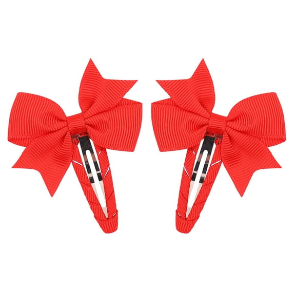 Awwp 2*Children'sBow Hairpins Deep Discounts Hair Clips Hair Bows Clip Toddler Bows Girl Hair Bows for Girls Clips Accessories for Little Girls Infants Small Hair Bows