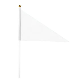 Awwp 20 Pack Marking Flags 15.7 Inch, Triangle Garden Flags for Dog Training Lawn Survey, High Visibility Safety Flags with Stakes, Multipurpose Yard Marking, Garden Flags
