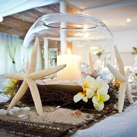 Awwp 4-Inch Artificial Sea Starsfish, Resin Aquarium Decor for Fish Tank Landscape, Wedding Centerpiece Beach Theme Decor, DIY Crafts Home Ornament, Aquarium Decorations