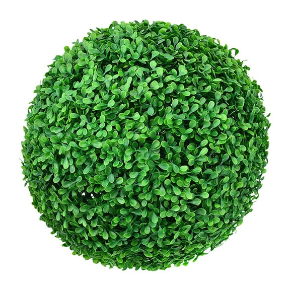 Awwp Artificial Plant Topiary Ball, UV Resistant Greenery Balls for Indoor Outdoor Garden, Lifelike Look, Fake Boxwood Plants, for Garden, Backyard, Patio, Front Door, Home Decor