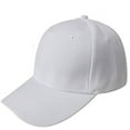thumbnail image 1 of Awwp Baseball Blank Hat Solid Color Hat Adjustable Size for Athletic Running Workouts And Outdoor Activities All Seasons White One Size, 1 of 3