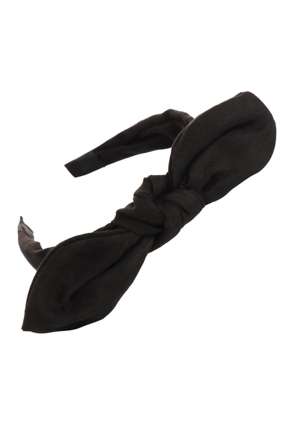 Big Bowknot Hoop Fashion Lovely Ears Hairband Randomly with Bow Hair Accessories for Women And Girls Black One Size