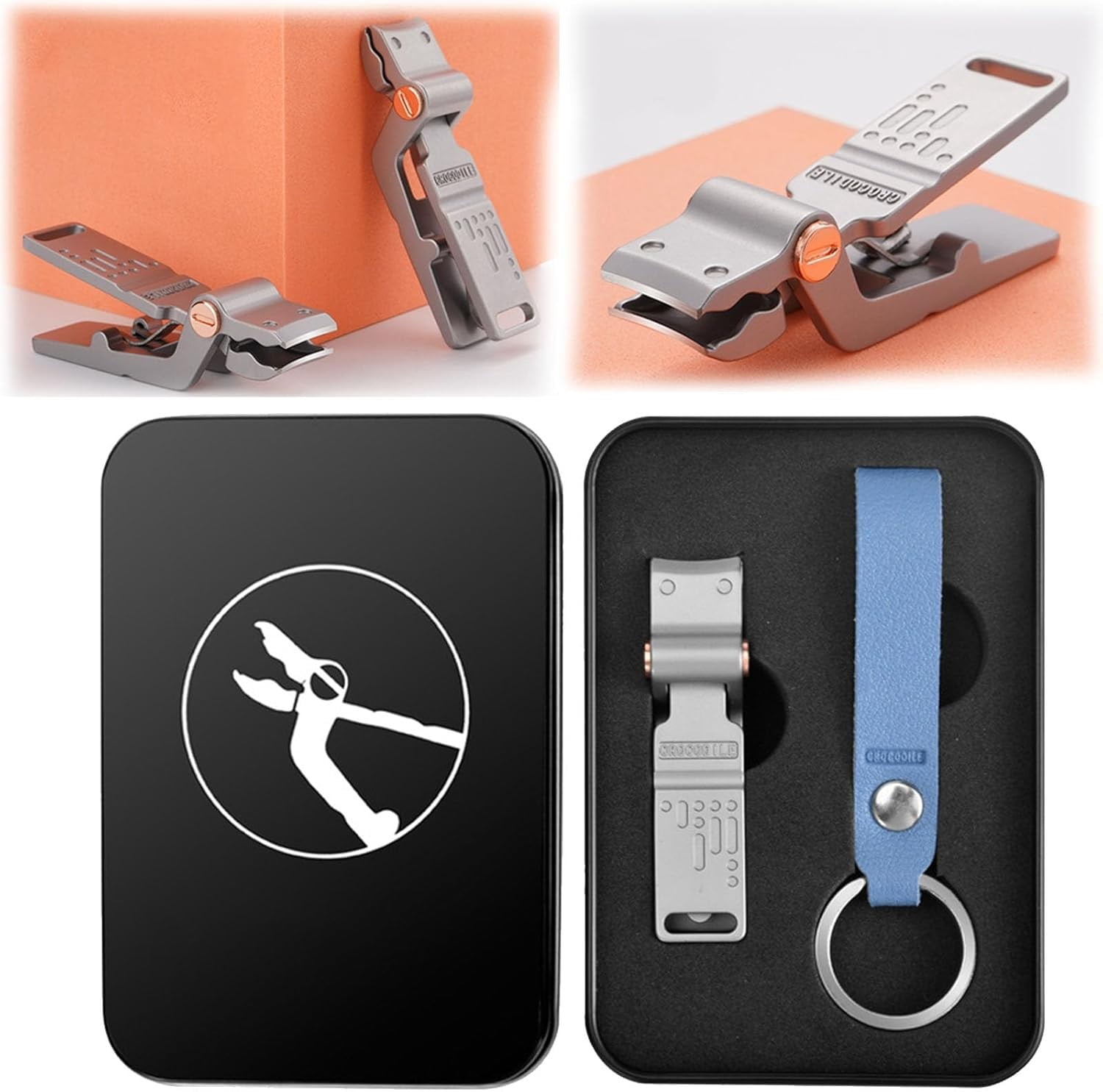 Awwp Blue Nail Clippers*1+Keychain*1 Clipper Heavy Duty Nail Clippers ...