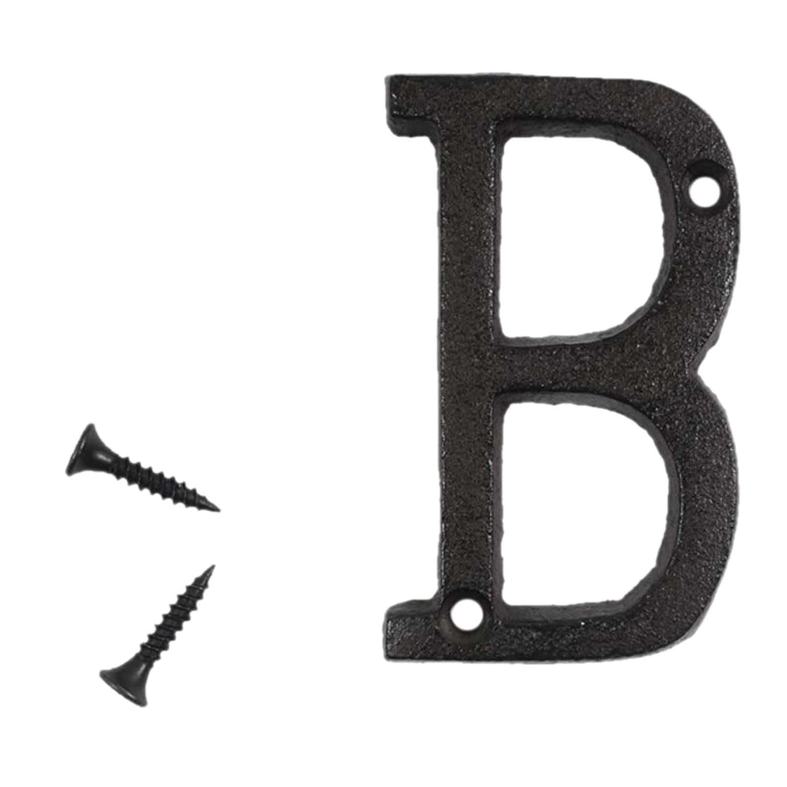 Awwp Cast Iron Letter Doorplate 3.0 Inch, Vintage Metal Alphabet Sign ...