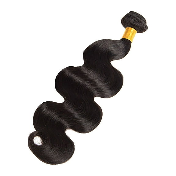 Awwp Clearance Sale Wig Hair Bundles Brazilian Hair Weave Bundles Natural Black Color Wavy Hair, 1X Wig Bundle Pullover Toupee Multi-Color