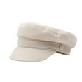 thumbnail image 1 of Awwp Cotton Navy Hat Women Summer Newsboy Hats Fashion Breathable Baker Cabbie Cap Visor Versatile British Beret Beige One Size, 1 of 3