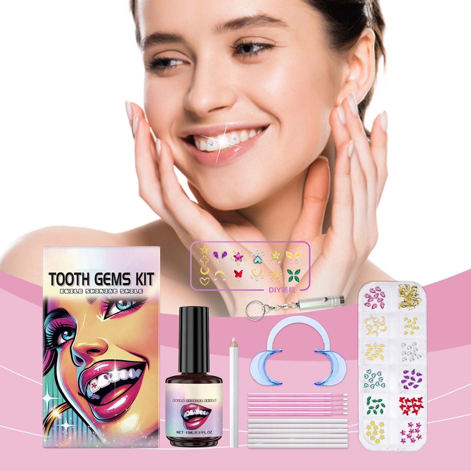 Awwp Dental Care Products Blowout Prices Pink Teeth Set 15ml Your Premlum Fashion Teeth Set